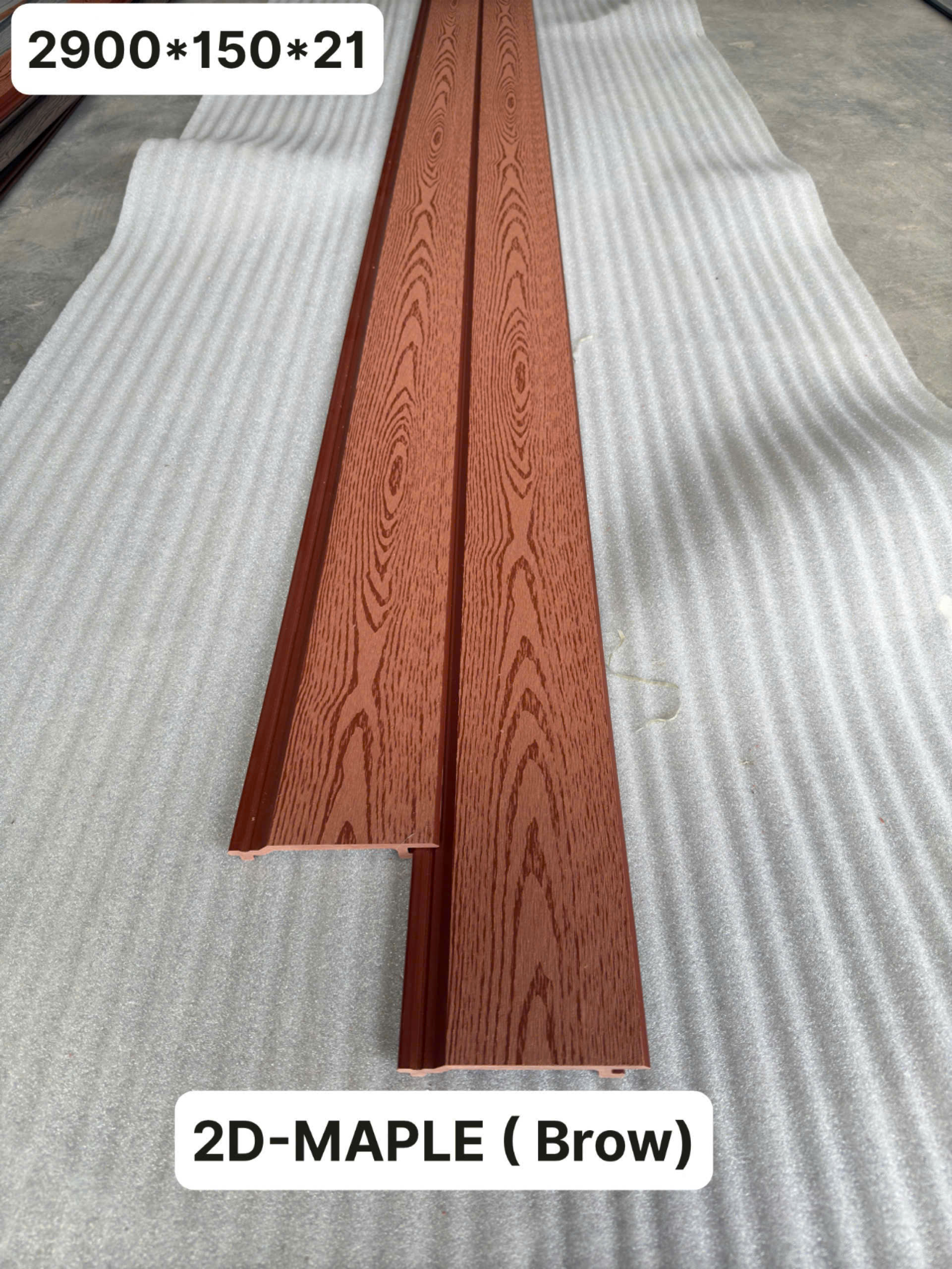 TẤM ỐP 1 SÓNG NGOÀI TRỜI - BROWN (MAPPLE)